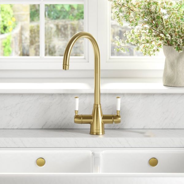 Clearwater Longdon Brushed Bronze 4 in 1 Boiling Hot Water Kitchen Mixer Tap #2