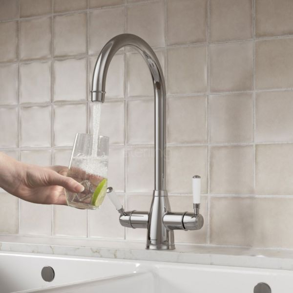 Clearwater Longdon Chrome 4 in 1 Boiling Hot Water Kitchen Mixer Tap #3