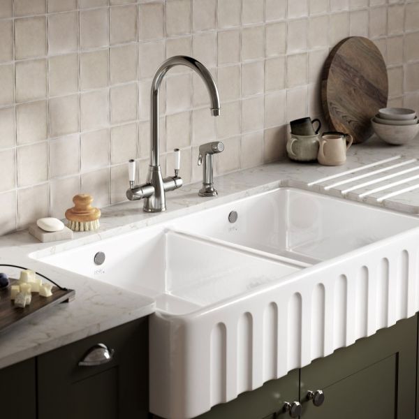 Clearwater Longdon Chrome 4 in 1 Boiling Hot Water Kitchen Mixer Tap with Rinse Handset #2