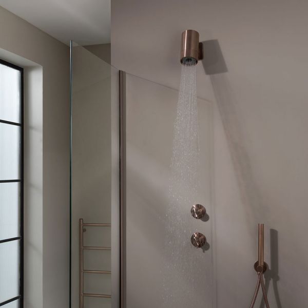 JTP Lumen Brushed Bronze Wall Mounted Shower Head #2