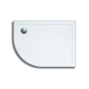 Lakes 1000 x 800 Stone Resin Offset Quadrant Shower Tray Low Profile LEFT HAND