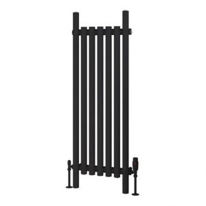 Eastbrook Lambourne 1200 x 420 Matt Black Designer Radiator