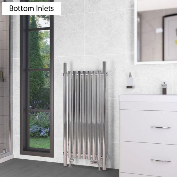Eastbrook Lambourne 1200 x 540 Chrome Designer Radiator #2
