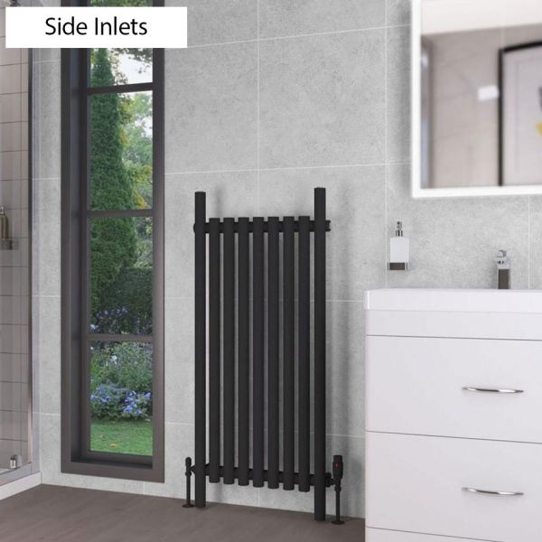 Eastbrook Lambourne 1200 x 540 Matt Black Designer Radiator #3
