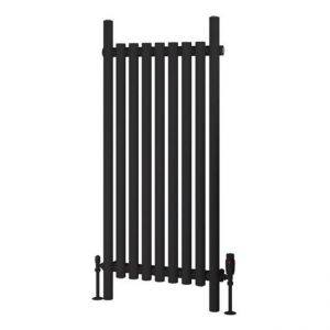 Eastbrook Lambourne 1200 x 540 Matt Black Designer Radiator
