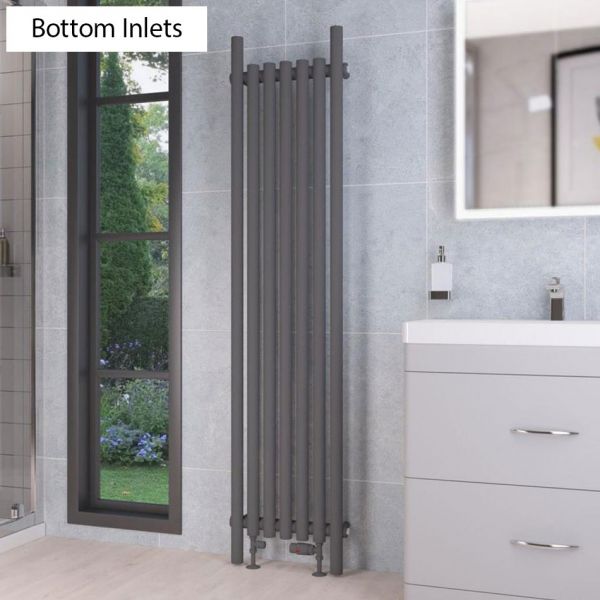 Eastbrook Lambourne 1800 x 420 Matt Anthracite Designer Radiator #2