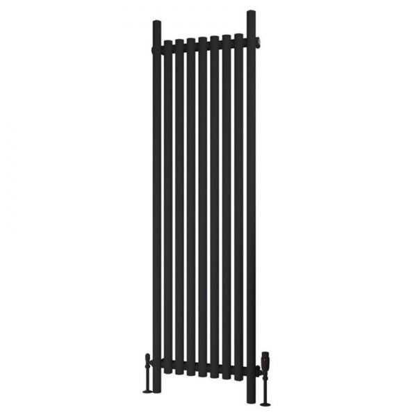Eastbrook Lambourne 1800 x 540 Matt Black Designer Radiator