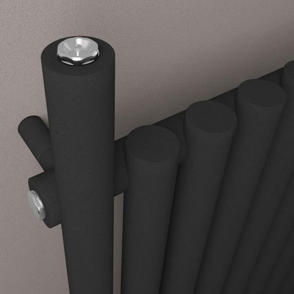 Eastbrook Lambourne 1200 x 540 Matt Black Designer Radiator #4