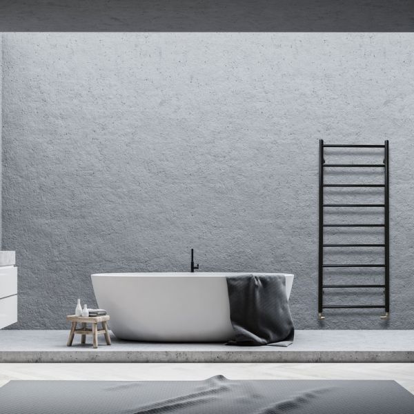 JIS Sussex Lindfield Black 1275mm x 520mm Stainless Steel Towel Rail #2