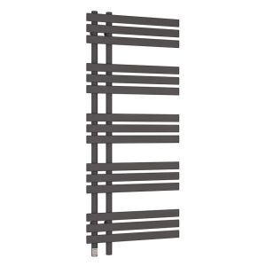 Eastbrook Loddon Dry Element 1200 x 500 Matt Anthracite Electric Towel Rail