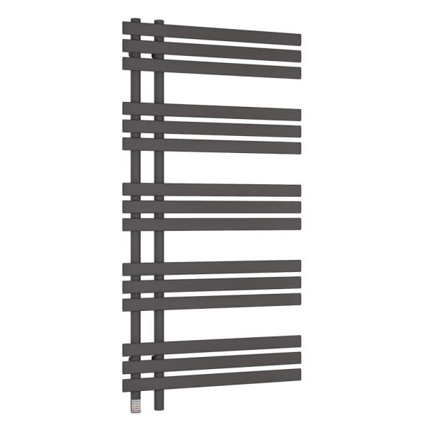 Eastbrook Loddon Dry Element 1200 x 600 Matt Anthracite Electric Towel Rail