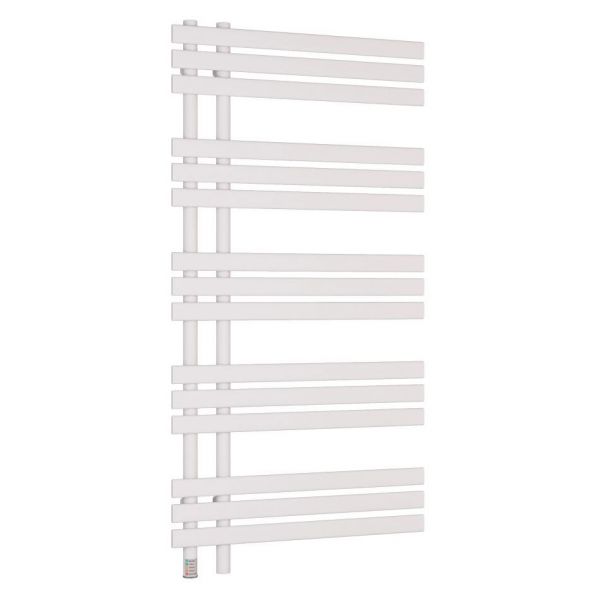 Eastbrook Loddon Dry Element 1200 x 600 Matt White Electric Towel Rail