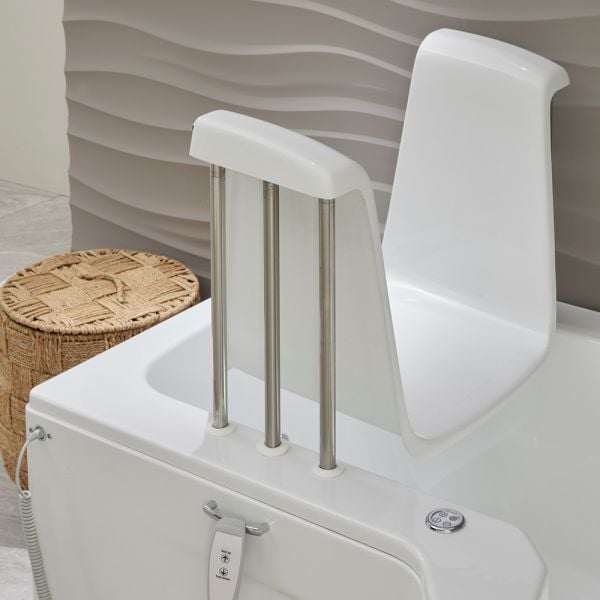 Louisiana 1500 Easy Access Walk In Shower Bath with Glass Door Powered Seat and Bath Screen #8