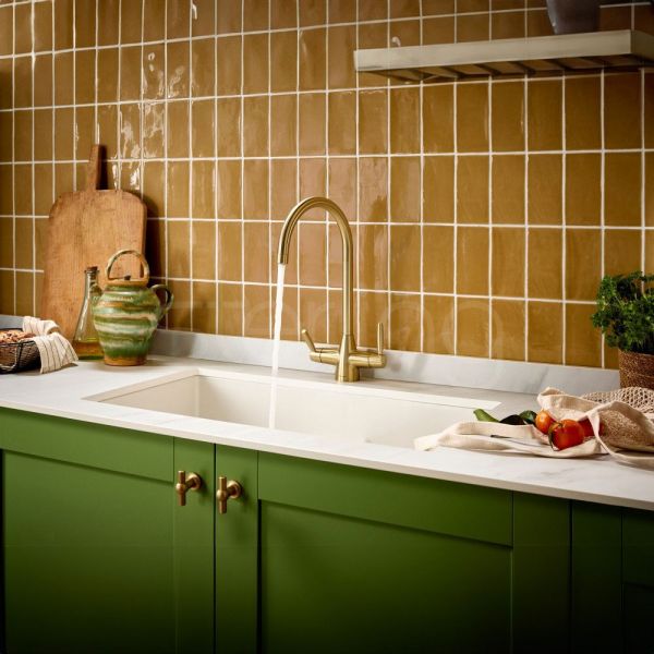 Clearwater Madra Brushed Brass 4 in 1 Boiling Hot Water Kitchen Mixer Tap #2