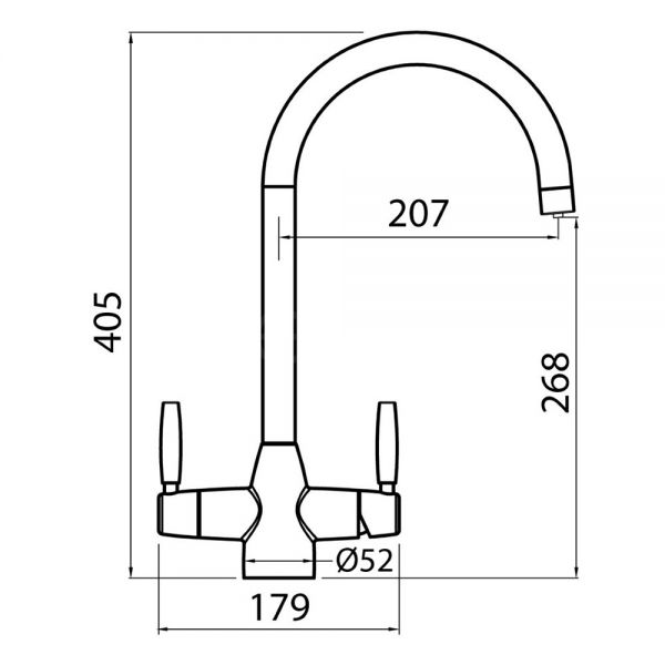 Clearwater Madra Chrome 4 in 1 Boiling Hot Water Kitchen Mixer Tap #5