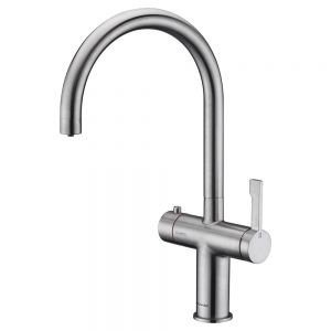 Clearwater Magus 3 Brushed Nickel 3 in 1 Boiling Hot Water Kitchen Mixer Tap