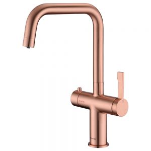 Clearwater Magus 3 U Brushed Copper 3 in 1 Boiling Hot Water Kitchen Mixer Tap