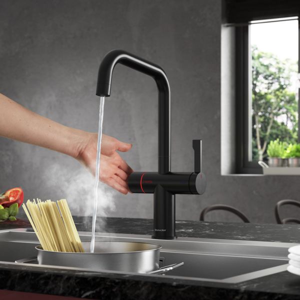 Clearwater Magus 4 U Matt Black 4 in 1 Boiling Hot Water Kitchen Mixer Tap #2