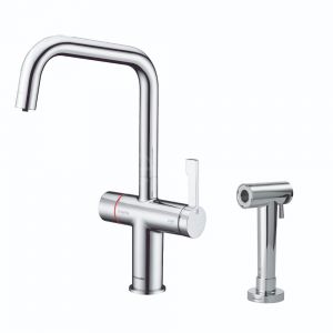 Clearwater Magus 4 U Chrome 4 in 1 Boiling Hot Water Kitchen Mixer Tap with Rinse Handset