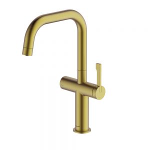 Clearwater Mariner Brushed Brass Filtered Water Kitchen Sink Mixer Tap