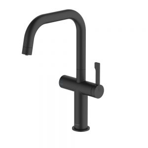 Clearwater Mariner Matt Black Filtered Water Kitchen Sink Mixer Tap