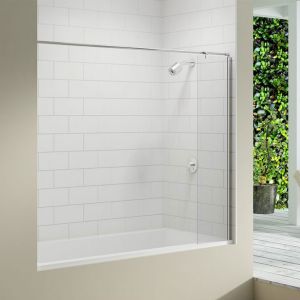 Merlyn Bath Screen with Curtain Rail MB5A