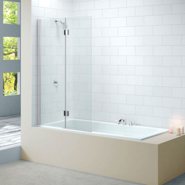Merlyn Two Panel Hinged Bath Screen MB7 L MB7L