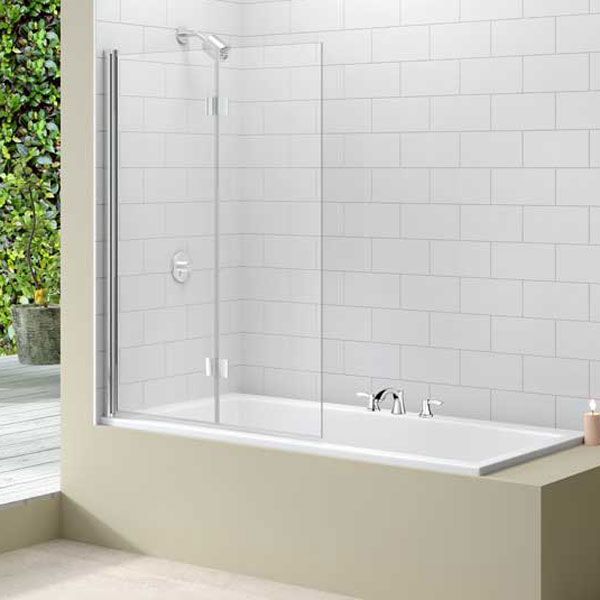 Merlyn 2 Panel Folding Hinged Bath Screen MB8