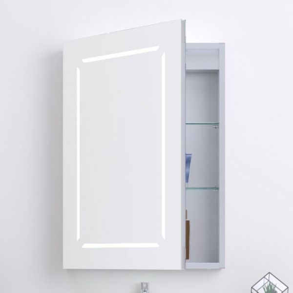 Kartell Link 500 x 700 LED Illuminated Mirrored Bathroom Cabinet