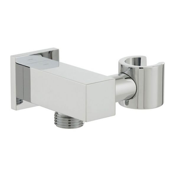 Vado Mix Chrome Wall Outlet with Holder