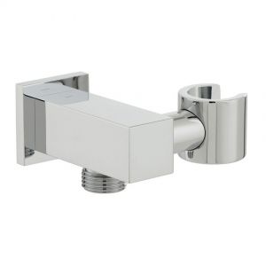 Vado Mix Chrome Wall Outlet with Holder