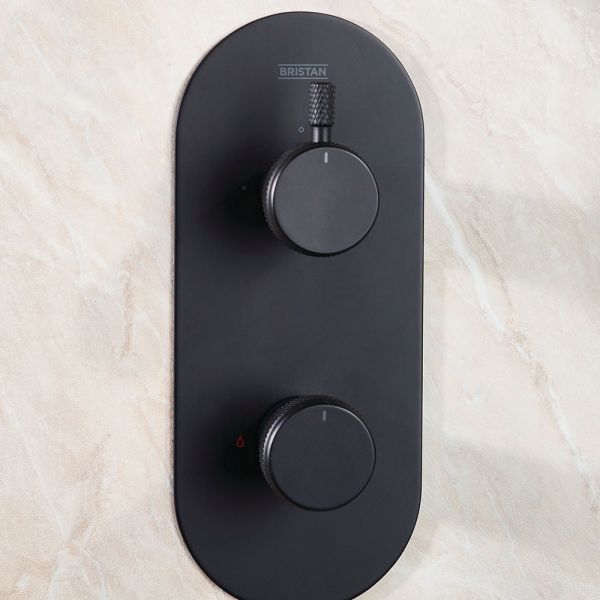 Bristan Molida Matt Black 2 Outlet Shower Pack with Overhead Shower and Handset #6