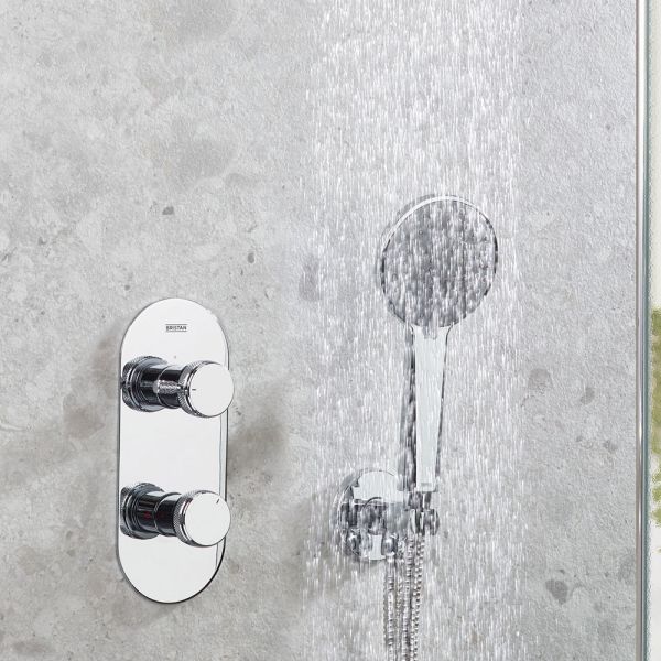 Bristan Molida Chrome 2 Outlet Shower Pack with Overhead Shower and Handset #3