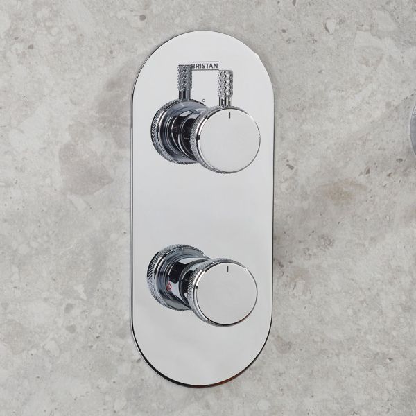 Bristan Molida Chrome 2 Outlet Shower Pack with Overhead Shower and Handset #6
