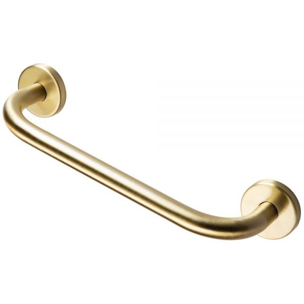 Moods Brushed Brass Straight Grab Rail 350mm