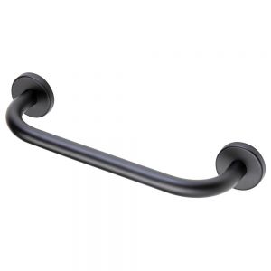 Moods Matt Black Straight Grab Rail 350mm