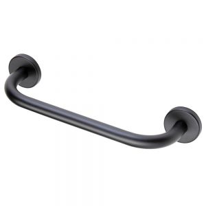 Moods Matt Black Straight Grab Rail 640mm