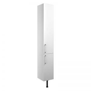 Moods Avonwick 1800 White Gloss Two Door Tall Bathroom Storage Unit