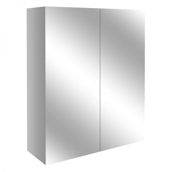 Moods Avonwick 600 2 Door Light Grey Mirrored Bathroom Cabinet