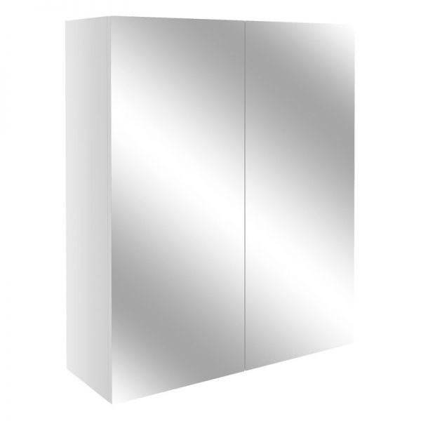 Moods Avonwick 600 2 Door White Gloss Mirrored Bathroom Cabinet