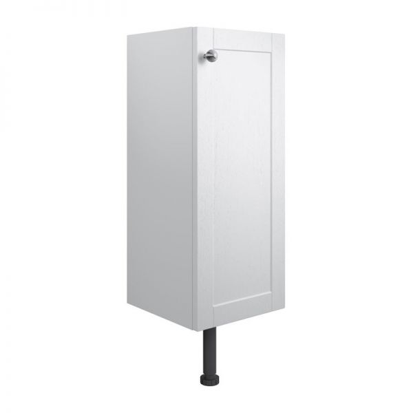 Moods Bickington 300 Satin White Ash 1 Door Floor Standing Base Unit