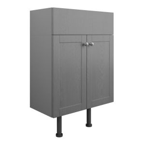 Moods Bickington 500 Grey Ash 2 Door Floor Standing Vanity Unit