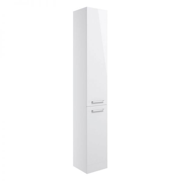 Moods Tempus White Gloss Floor Standing Tall Unit