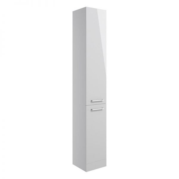 Moods Tempus Grey Gloss Floor Standing Tall Unit