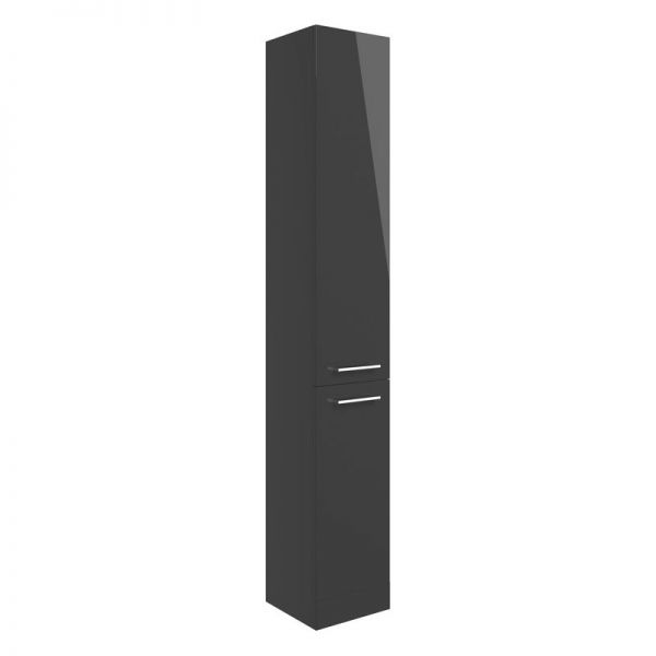 Moods Tempus Anthracite Gloss Floor Standing Tall Unit