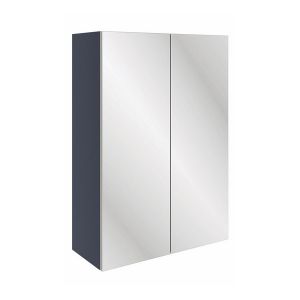 Moods Wembury Indigo Blue 500 x 720mm Two Door Mirrored Bathroom Cabinet