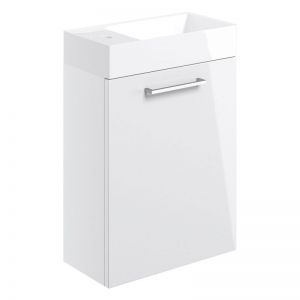 Moods Tempus White Gloss 400 Wall Mounted Unit and Basin