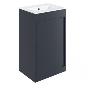 Moods Elmscott 500mm Indigo Blue Floor Standing Unit and Basin