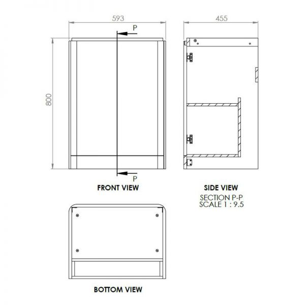 Moods Lapford Sage Green 600mm Floor Standing Vanity Unit and Ceramic Basin #2