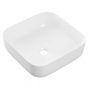 Moods Circo 400 x 400 Matt White Countertop Washbowl Basin